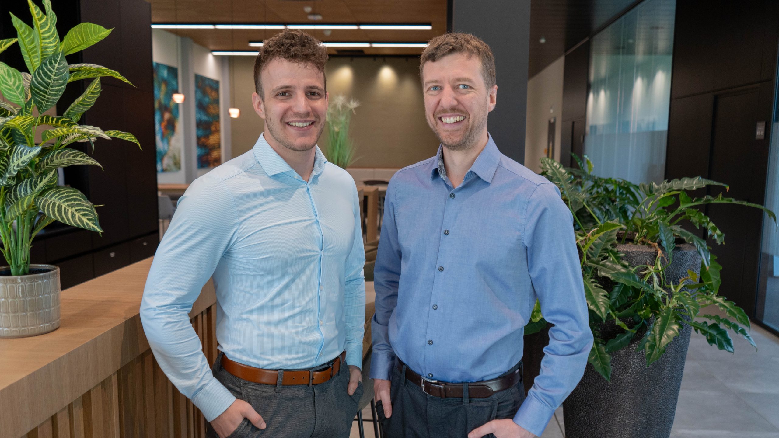 DSC03255 Das Bild zeigt Alexander Cavada und Florian Zech vom Consulting von WBI Wissensmanagement.