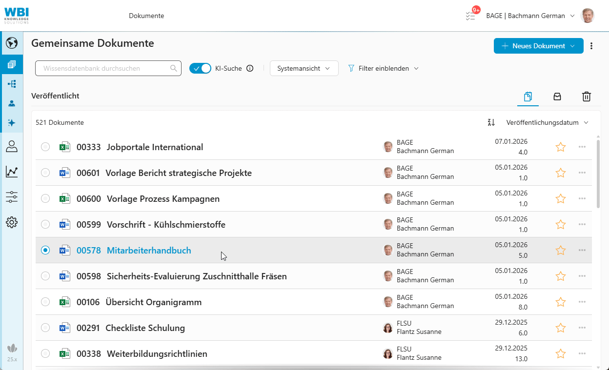 öffnen mit office online Öffnen von Word-, Excel- oder PowerPoint-Dokumenten in WIVIO mit Microsoft 365 für das Web.