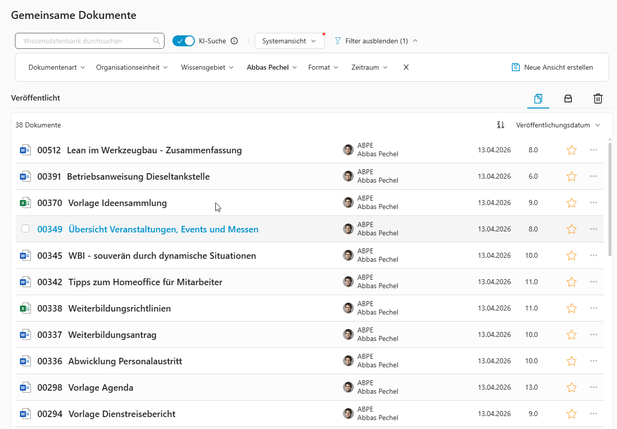 releasenotes-26.2-abbildung-1 Ein- und ausblendbare Filterleiste in der WIVIO-Dokumentenliste