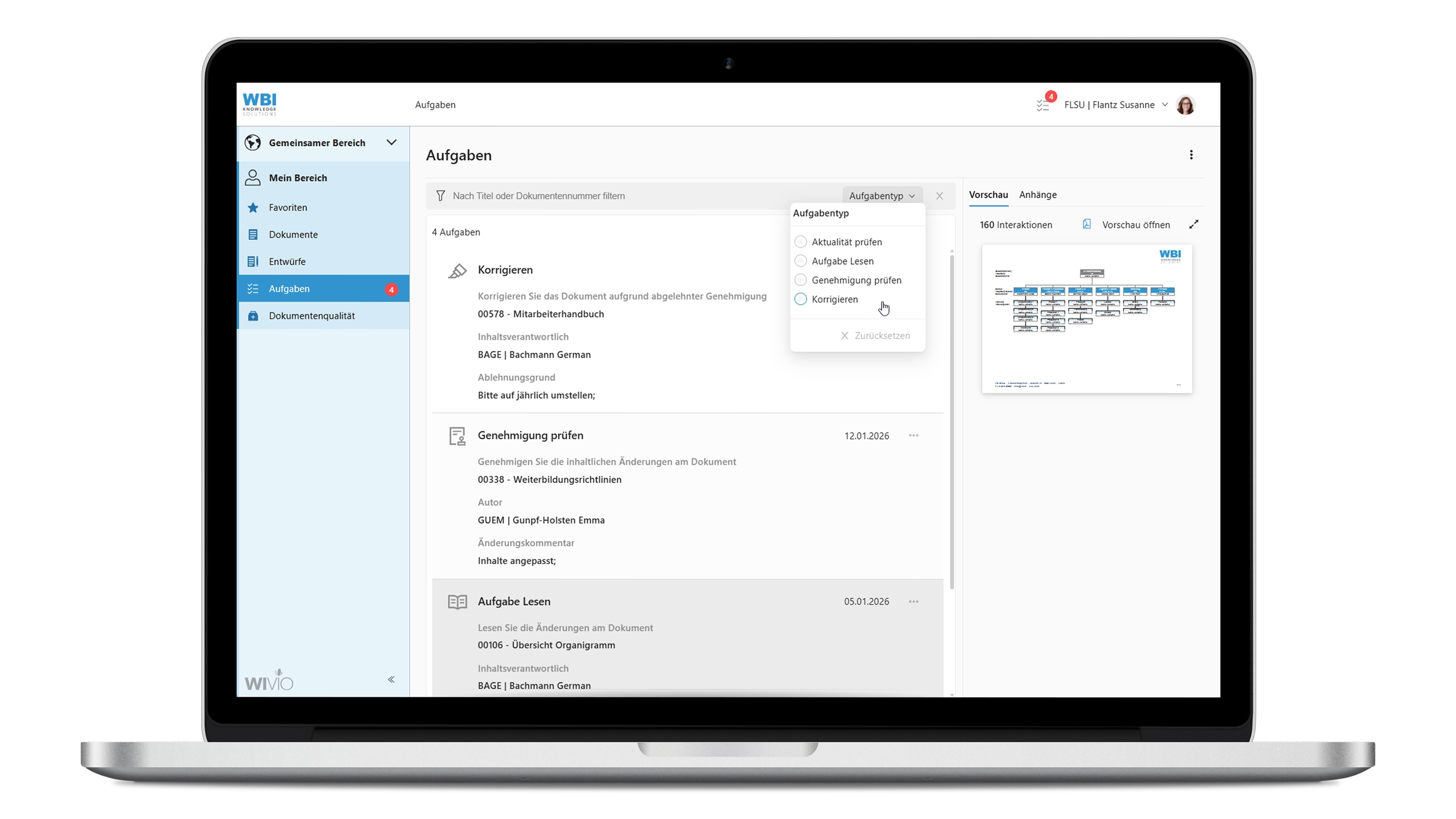 wbi-funktion-aufgabenliste-filtern
